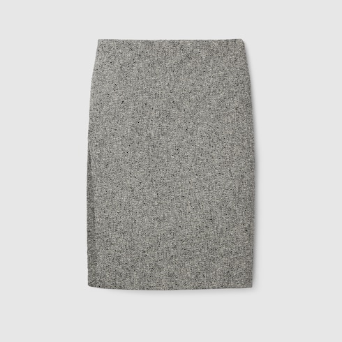 Cotton-wool mouliné skirt Detail 2