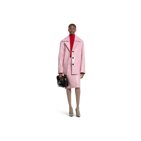 Naplak leather skirt