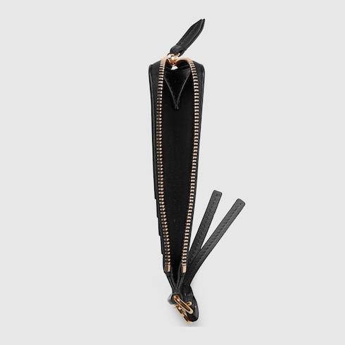 Card case with Double G charm
