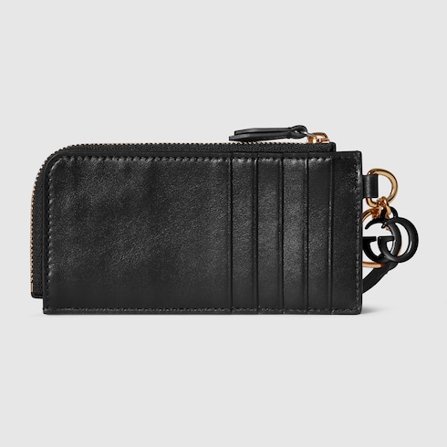 Card case with Double G charm