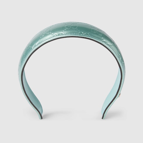 Cinta para el cabello de piel con GG