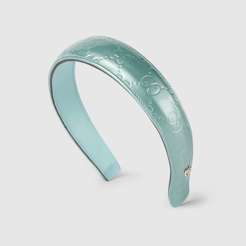GG leather hairband