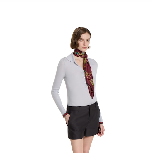 Printed silk twill carré