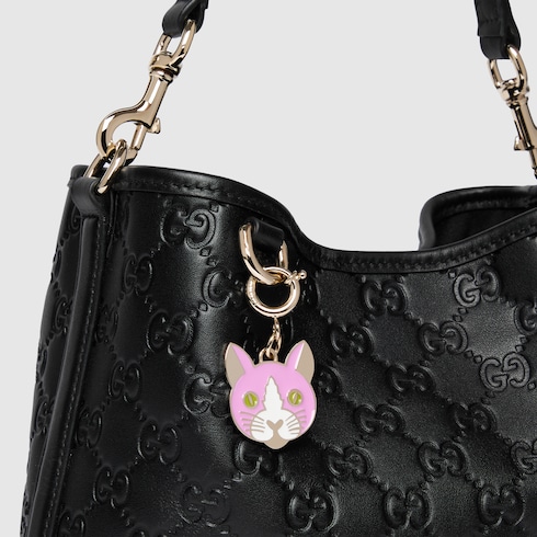 GG Emblem small bucket bag