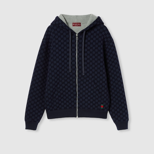 Printed double jersey viscose zip jacket