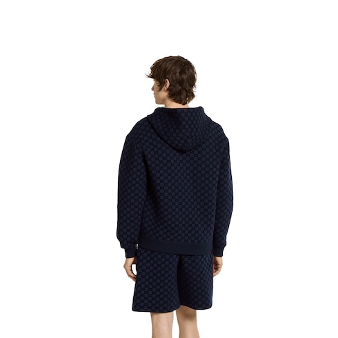 Printed double jersey viscose zip jacket