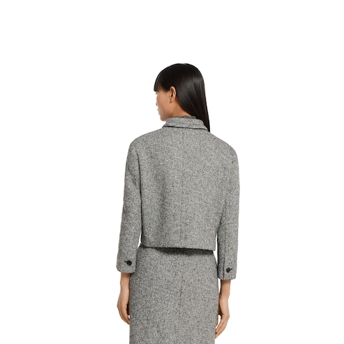 Double cotton-wool mouliné jacket Detail 4
