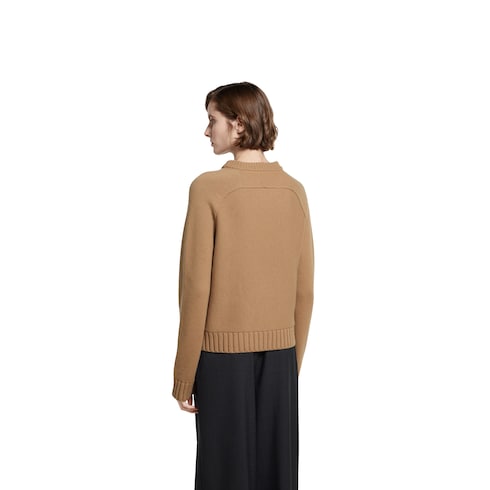 Wool cashmere top with Horsebit