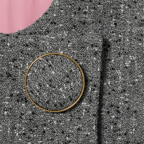 Kleid aus Wolle mit Knötchen-Optik