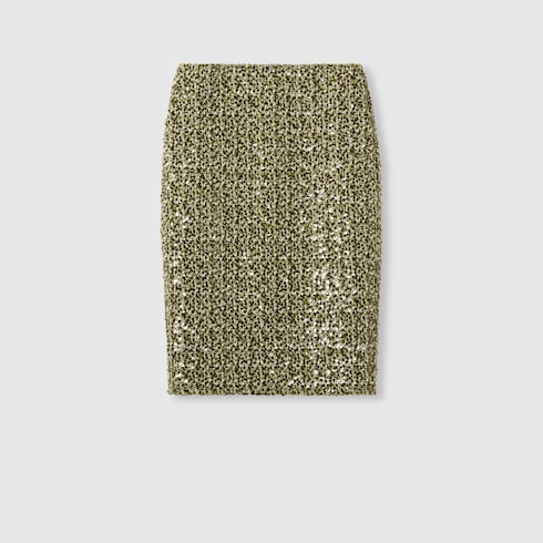 Wool cotton bouclé skirt Detail 2