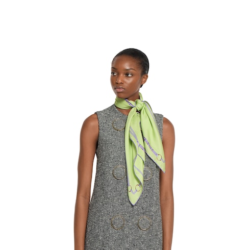 Printed silk carré