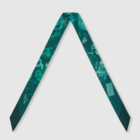 Band aus Seide mit Print