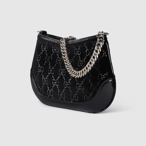 Crystals medium shoulder bag