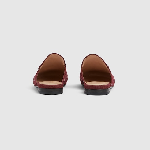 Women's Princetown slipper with crystals 