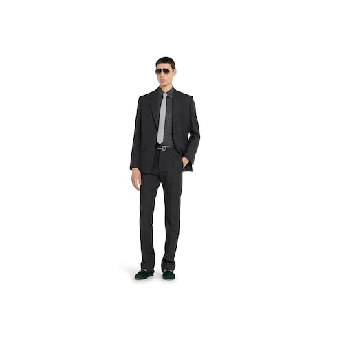 GG silk jacquard shirt