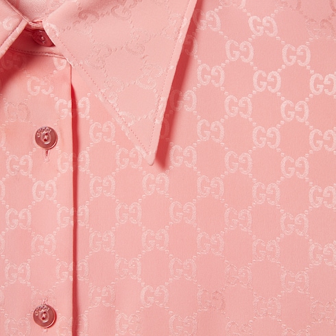 GG silk jacquard shirt
