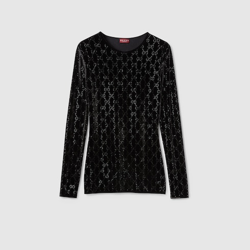 GG crystal embroidered T-shirt