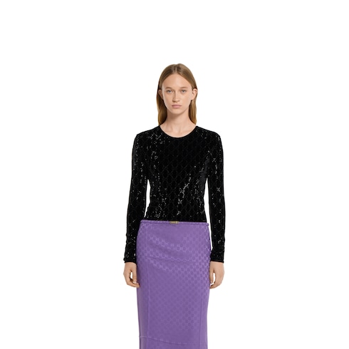 GG crystal embroidered T-shirt