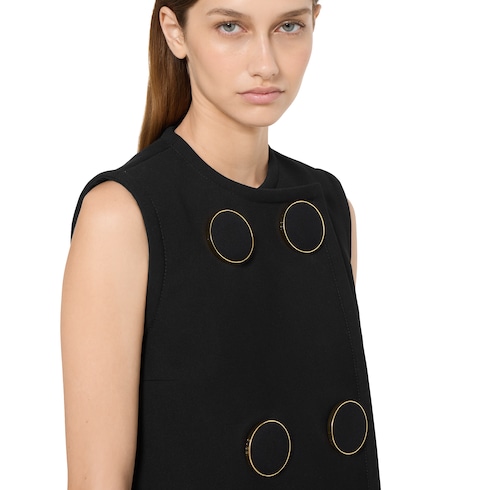 Vest with maxi buttons