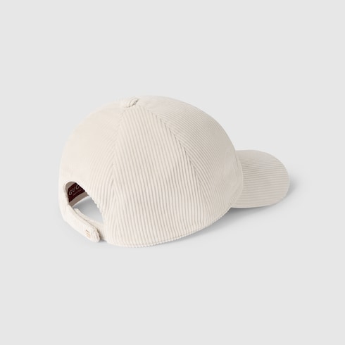 Casquette en velours côtelé