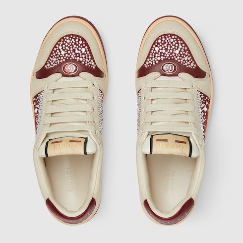 รองเท้าผ้าใบ Women's GGcrystal Screener sneaker