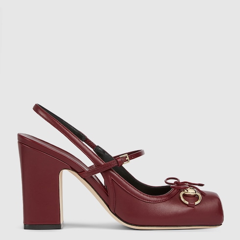 Décolleté slingback donna Gucci con Morsetto