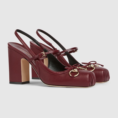 Décolleté slingback donna Gucci con Morsetto