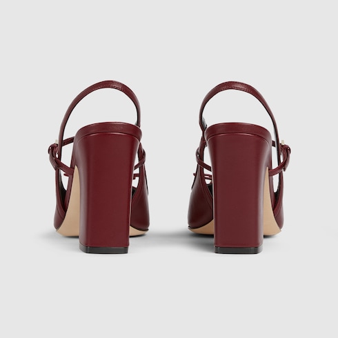 Décolleté slingback donna Gucci con Morsetto