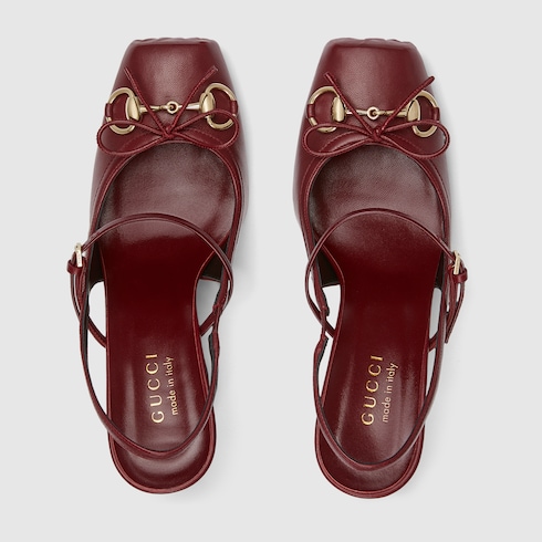 Décolleté slingback donna Gucci con Morsetto