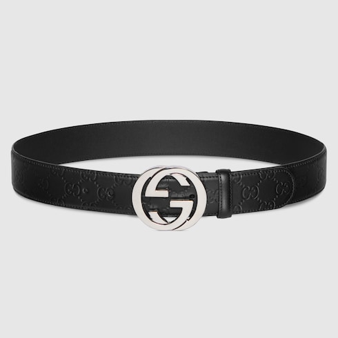 Ceinture avec boucle GG enlacés