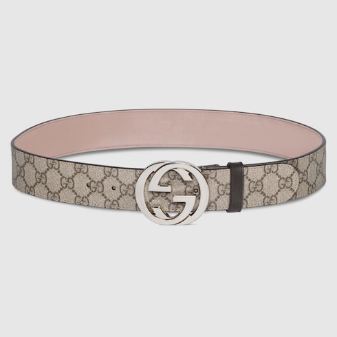 Belt with Interlocking G buckle