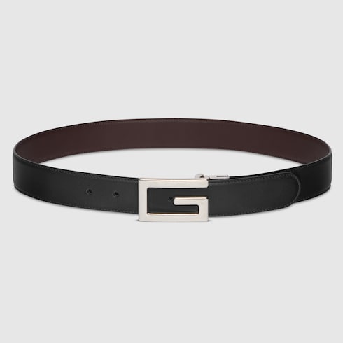 Reversible belt with Square G buckle