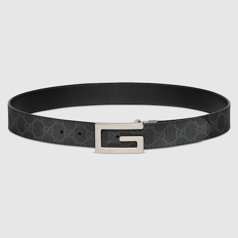 Cinturón reversible con hebilla de G cuadrada
