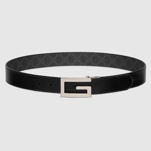 Cinturón reversible con hebilla de G cuadrada