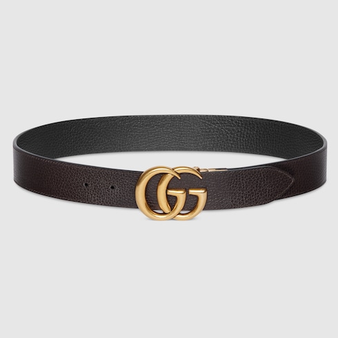 Ceinture réversible en cuir avec boucle Double G