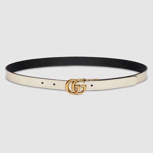 Cintura sottile reversibile GG Marmont
