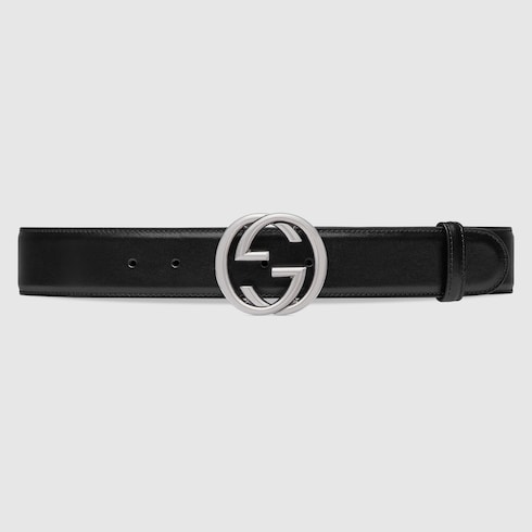 Belt with Interlocking G buckle