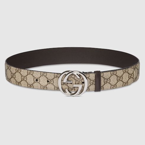 Belt with Interlocking G buckle