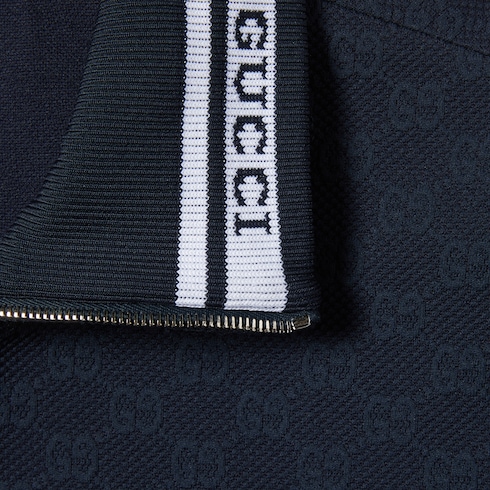 Veste zippée en jersey technique GG