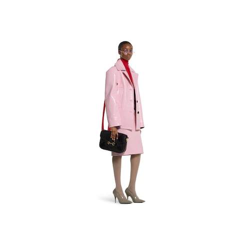 Crêpe de chine shirt with neck bow