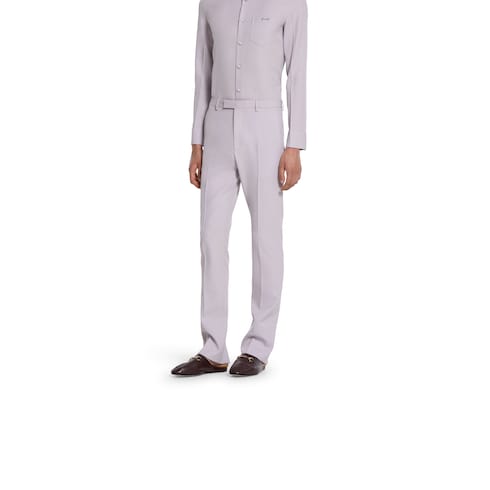 Pantalone in gabardina di lana dry