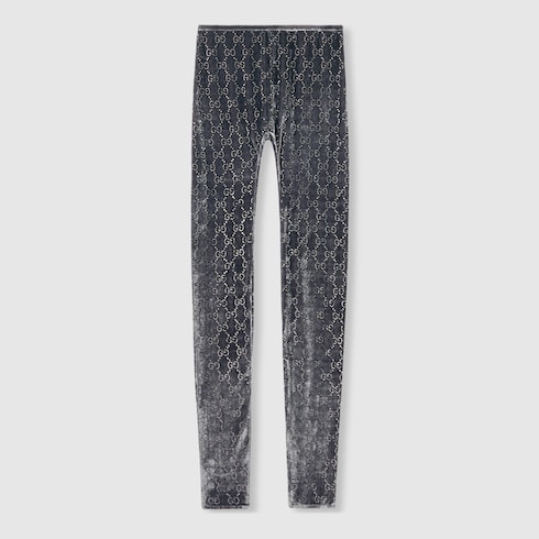 GG crystal embroidered leggings Detail 2