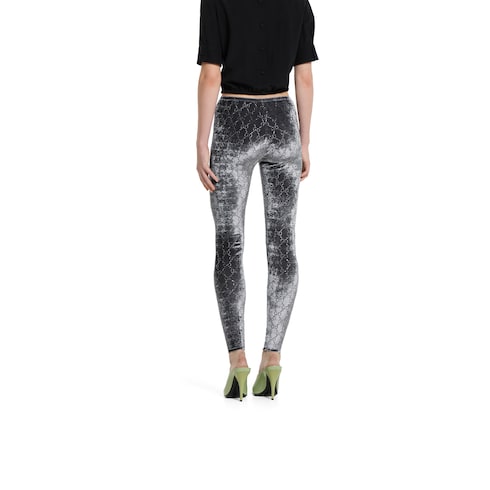 GG crystal embroidered leggings Detail 4