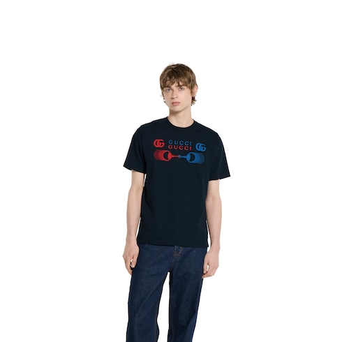 Printed cotton jersey T-shirt