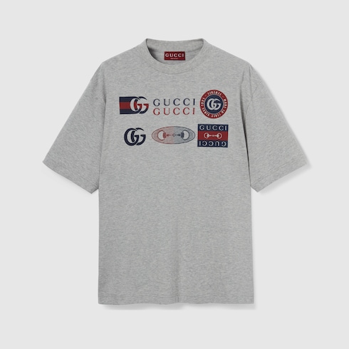 Printed cotton jersey T-shirt