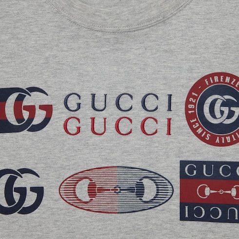Printed cotton jersey T-shirt