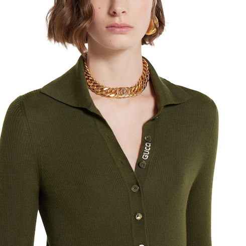 Cashmere silk top with embroidery