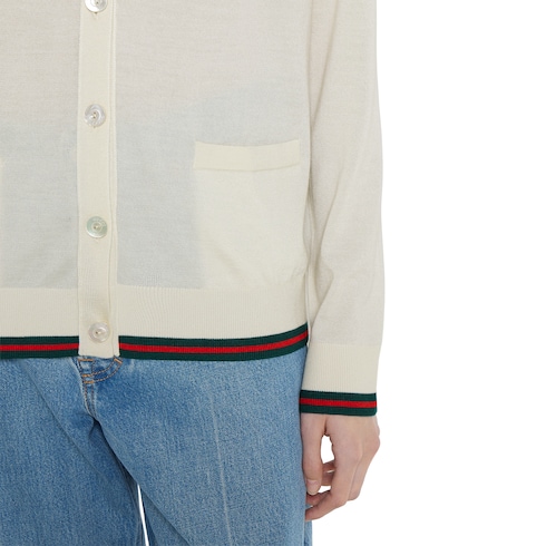 Extra fine cashmere silk cardigan