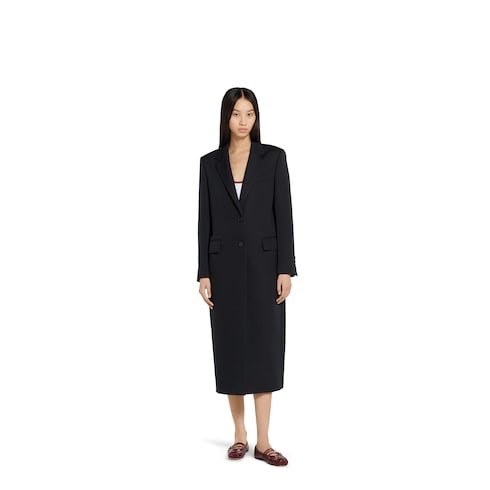 Double wool coat