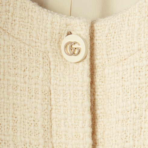 Textured wool tweed dress